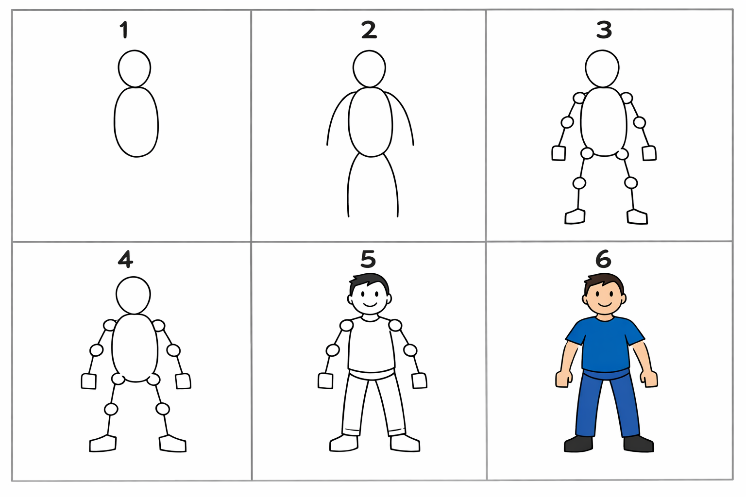 Cómo dibujar un cuerpo entero en 5 pasos