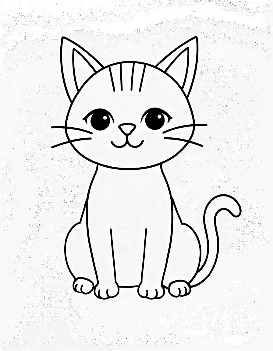 Cómo dibujar un gato en 5 pasos — paso 3