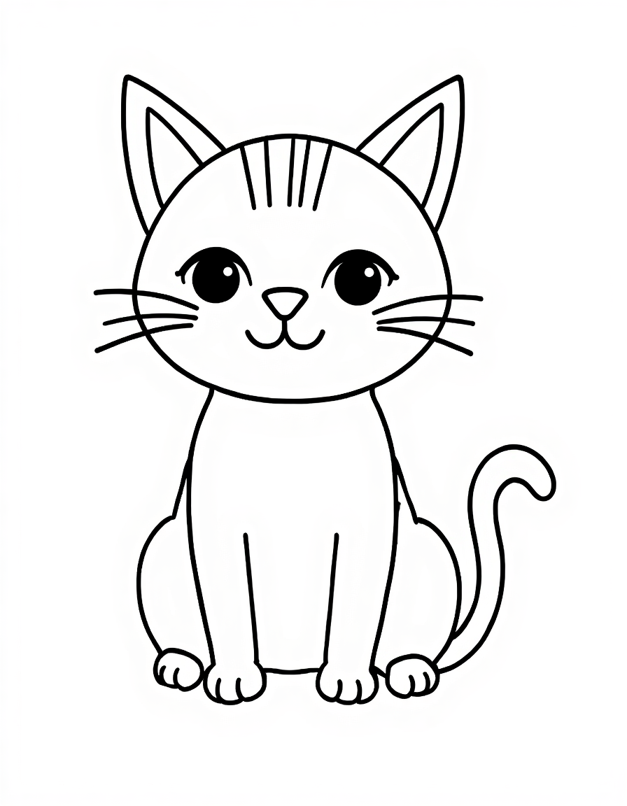 Cómo dibujar un gato en 5 pasos — paso 4
