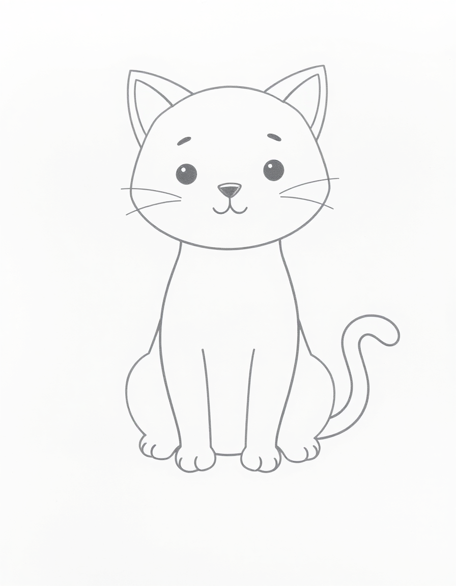 Cómo dibujar un gato en 5 pasos