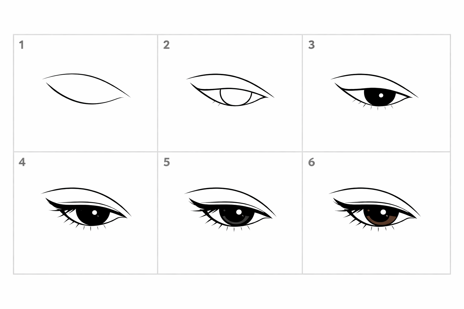 Cómo dibujar una mirada hacia abajo en 5 pasos
